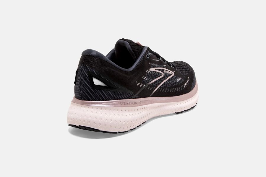 Brooks Glycerin 19 Road Running Shoes Womens Black/Pink 972083-UJR